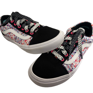 Custom Vans Colorful Tie Dyed Pattern Polka Dot Laces